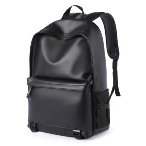 PU Leather Laptop Backpack For College & Travel
